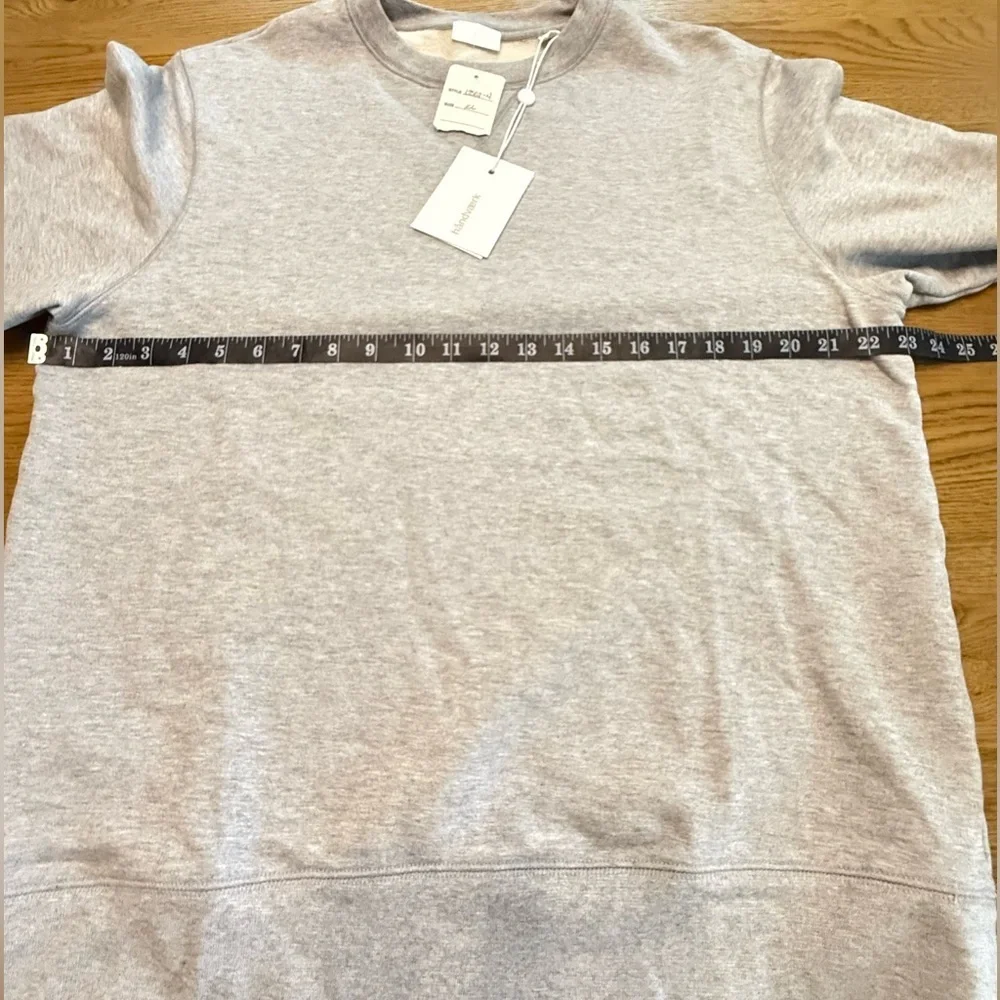 Handvaerk Varsity Crewneck Sweatshirt Gray Cotton XL NWT Classic